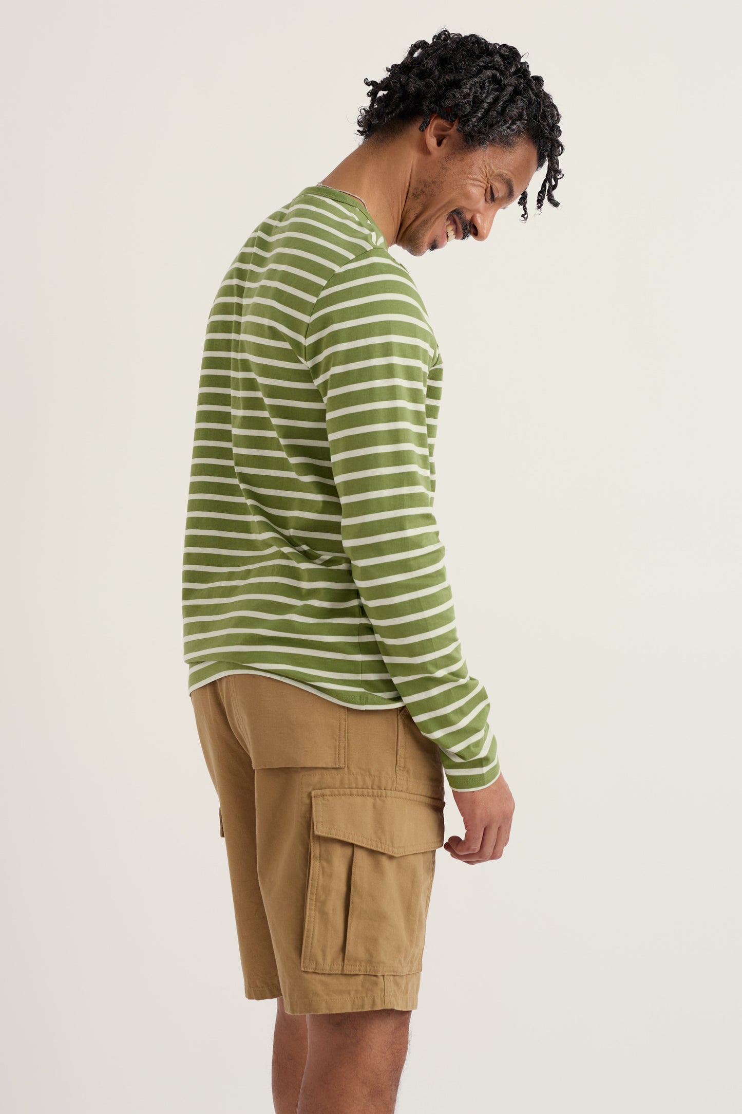 Men's Crew Neck Sailor Shirt in GOTS-Certified Organic Cotton