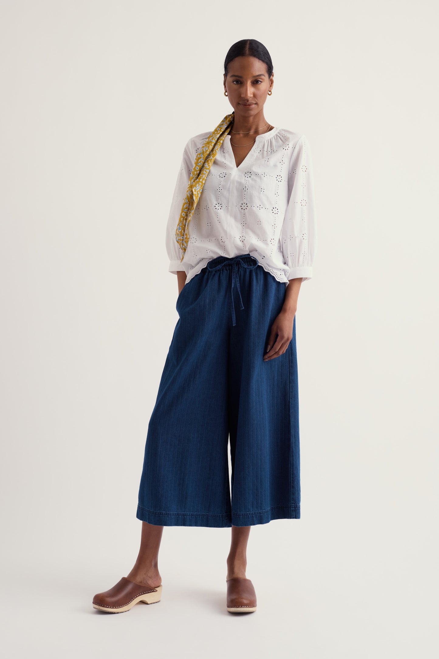 Grace Embroidered Organic Cotton Top